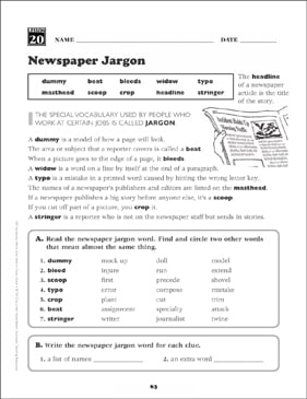 Englishlinx Com Vocabulary Worksheets