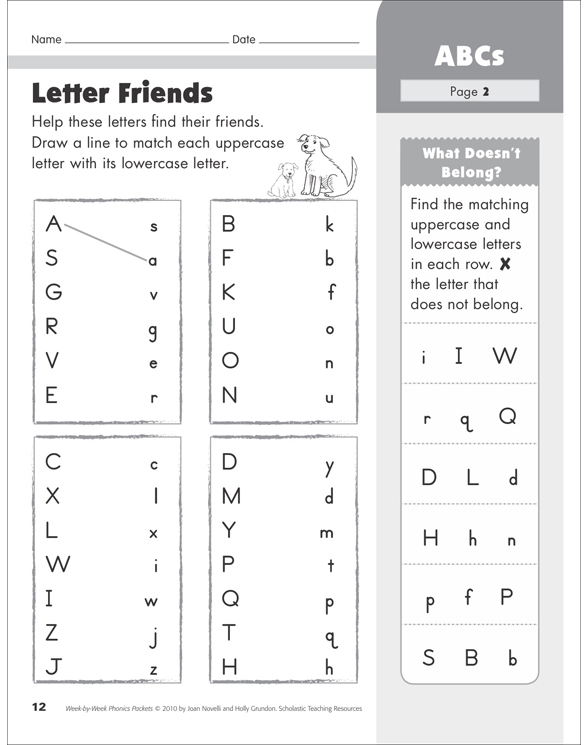 ABCs: Phonics Packet | Printable Skills Sheets