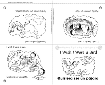 I Wish I Were A Bird Quisiera Ser Un Pajaro Printable Mini Books