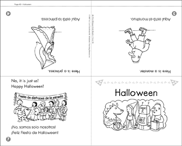 Halloween English Spanish Printable Mini Books