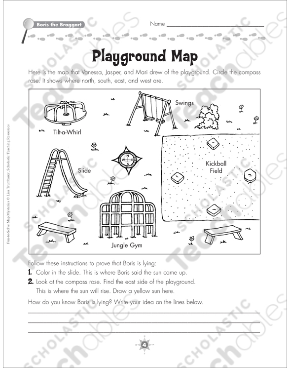 Boris the Braggart (Compass Rose): Map Mystery | Printable ...