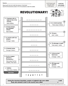 Making the Rules: Content Area Word Ladder | Printable Games ...