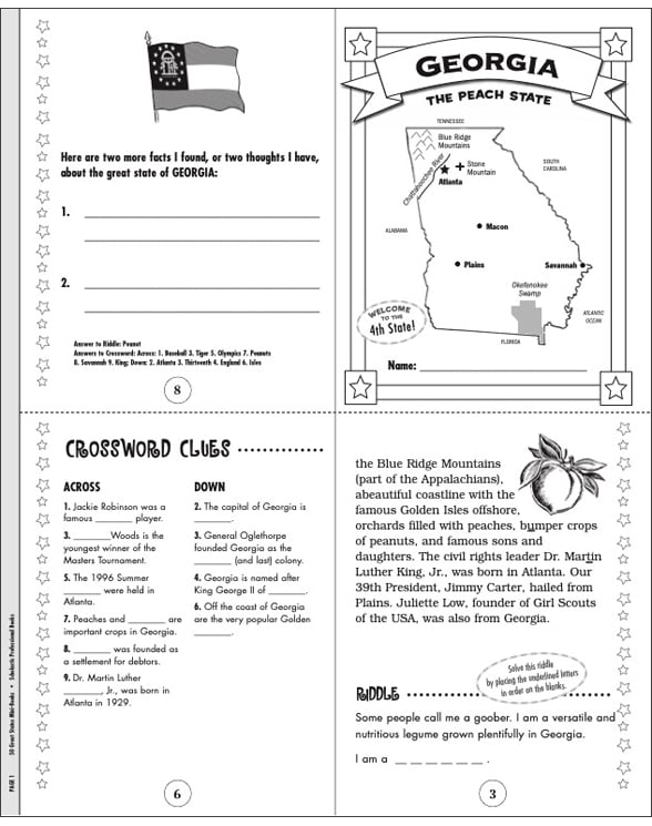 The Great State of Printable MiniBooks