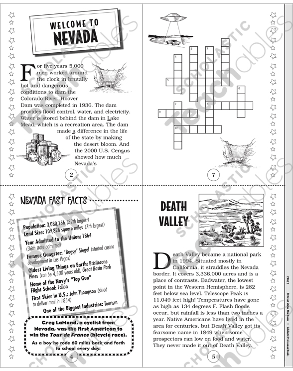 The Great State Of Nevada Printable Mini Books