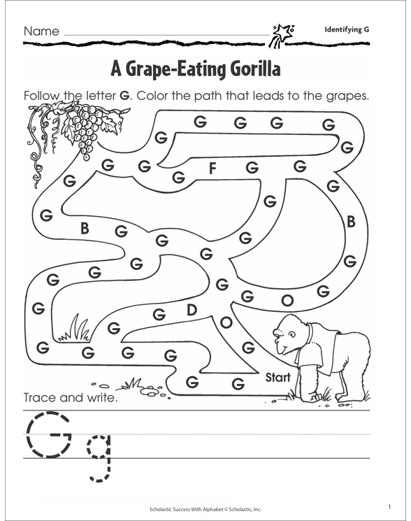 Gorilla Shaped Maze From Printactivitiescom Animals