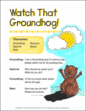 Watch That Groundhog! Emergent Reader Play