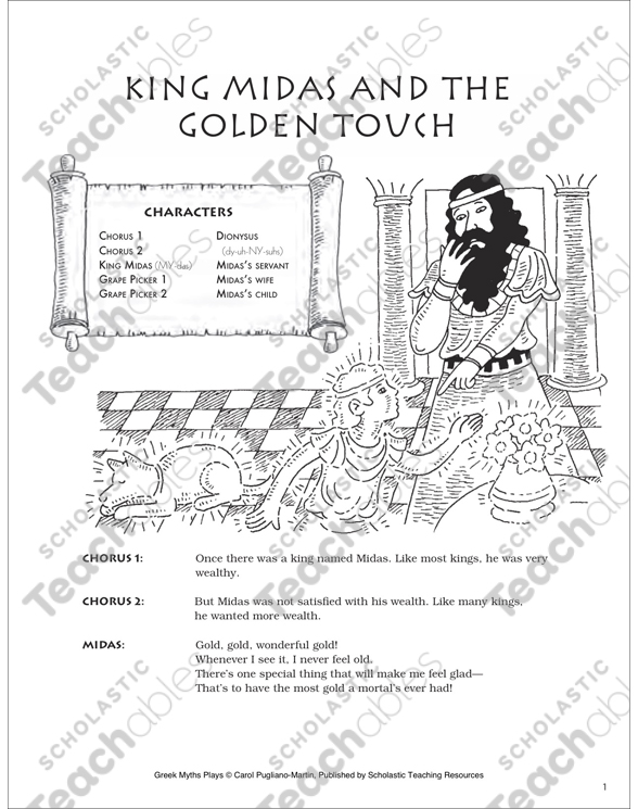 SOLUTION: Cursive king midas and the golden touch wbg c - Studypool