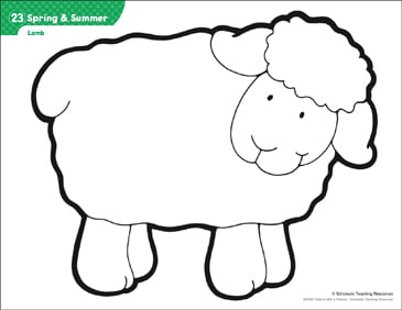Lamb Pattern Activities Printable Lesson Plans And Ideas