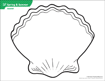 Seashell (Pattern & Activities)  Printable Lesson Plans and Ideas