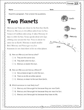download 3rd grade reading comprehension worksheets