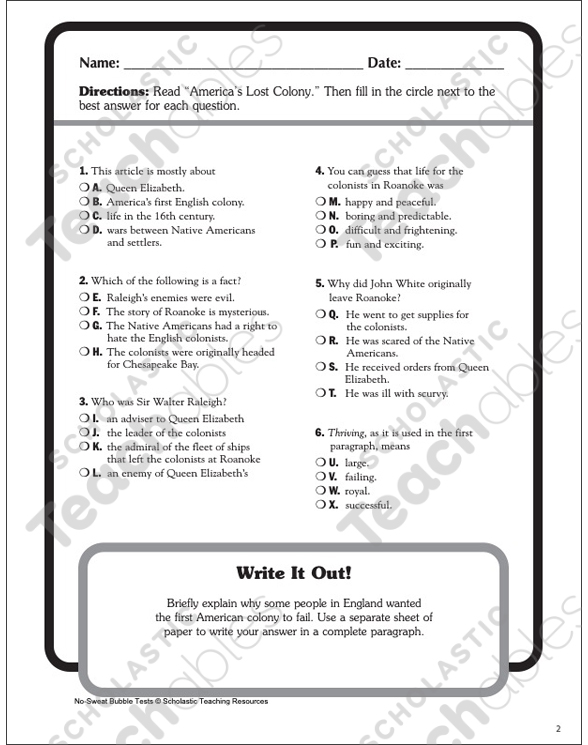 america-s-lost-colony-nonfiction-passage-and-short-test-printable-test-prep-and-tests-texts