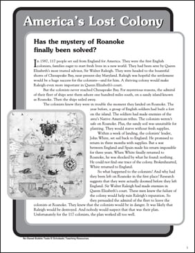 Colonial and Revolutionary America Worksheets, Activities ...