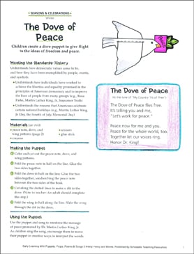 The Dove of Peace: Early Learning Activity