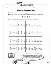 sudoku adding fractions printable sudoku skills sheets