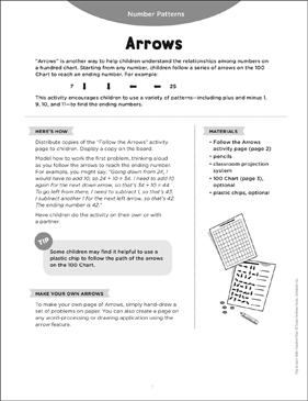 Arrows: Play & Learn Math–Hundred Chart | Printable Skills ...