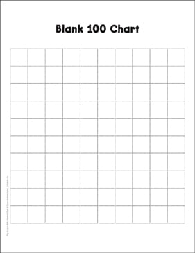 blank 100 chart play learn math hundred chart printable skills sheets classroom management and teacher tools