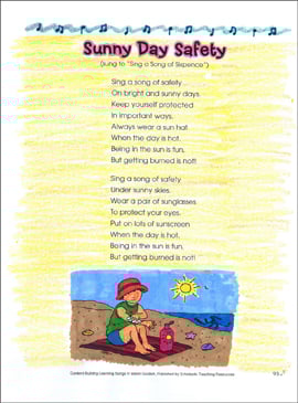 Summer Safety Printables: Worksheets, Activities & Lesson Plans