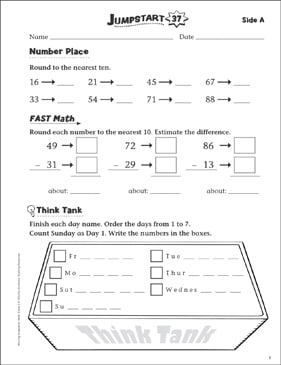 Independent Practice: Grade 1 Math Jumpstart 37 | Printable ...