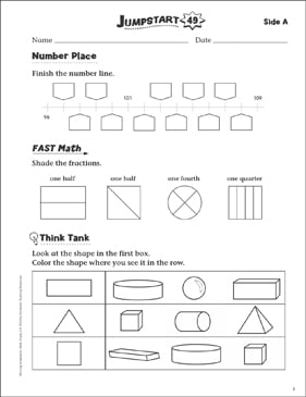 Independent Practice: Grade 1 Math Jumpstart 11 | Printable ...