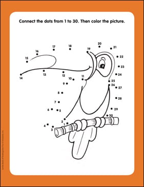 Blue Clues Dot To Dot Printable Worksheet Connect The Dots