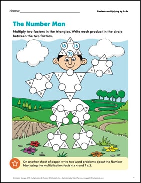 Man Learning Numbers Product Detail Page