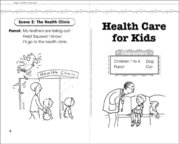 health care for kids play printable mini books