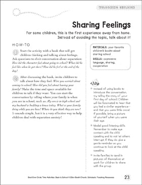 Sharing Feelings Circle Time Activity Printable Lesson Plans And Ideas