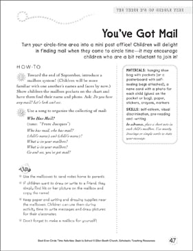 You've Got Mail: Circle Time Activity | Printable Lesson ...