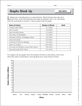 graphs stack up bar graph printable skills sheets