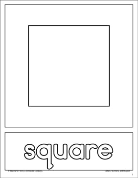 30 Circle Test Full Page PDF Square Shape and Word Practice  Page  Printable Skills Sheets 