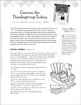 Teaching With Gracias The Thanksgiving Turkey Printable Lesson Plans And Ideas