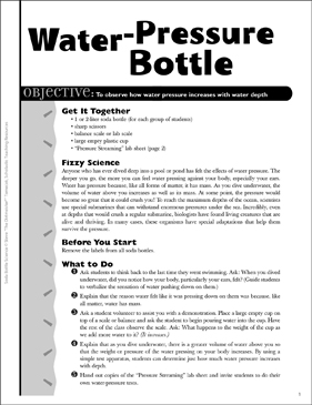 Solution Suspension Mixture Soda Bottle Science Printable Lesson Plans And Ideas