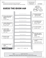 Actions Speak Louder Than Words: Idiom Word Ladder
