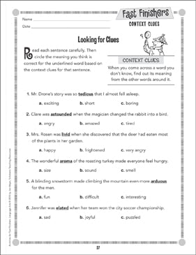 Context Clues Worksheets, Games, Activities, Examples ...