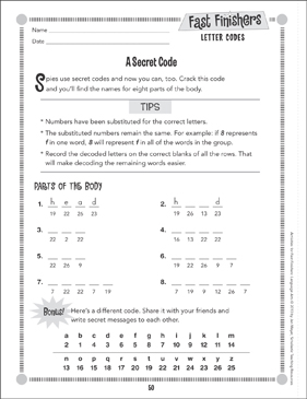 a secret code letter codes printable games and puzzles skills sheets