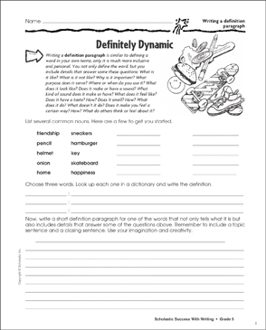 Dynamic essay definition image