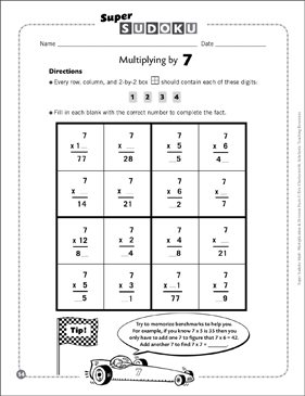 sudoku puzzle multiplying by 10 printable sudoku skills sheets