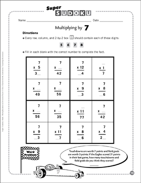 sudoku puzzle multiplying by 9 printable sudoku skills sheets