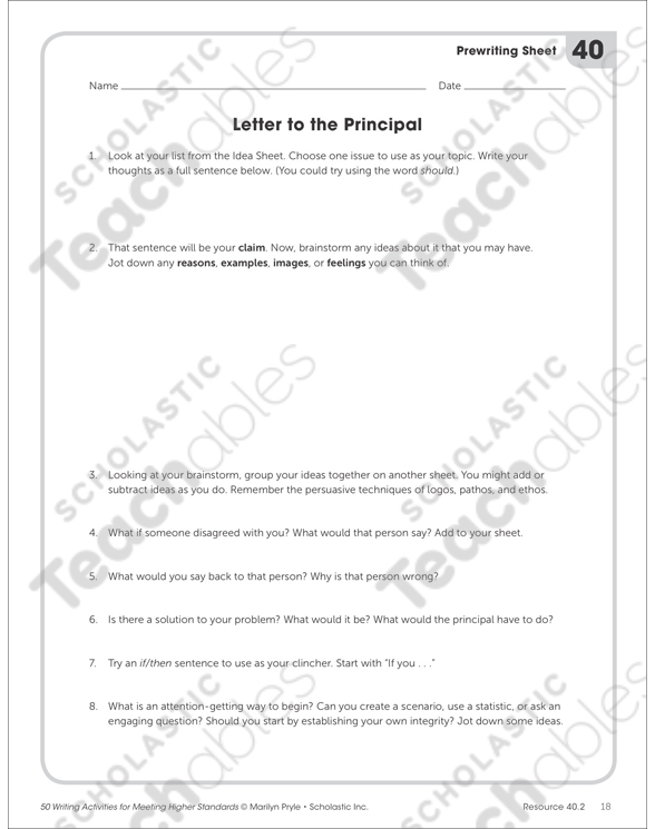Persuasive Writing Activities Printable Lesson Plans And Ideas Skills Sheets