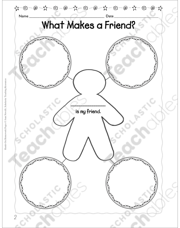 What Makes a Friend? (Friendship) Printable Forms, Record Sheets and Graphic Organizers