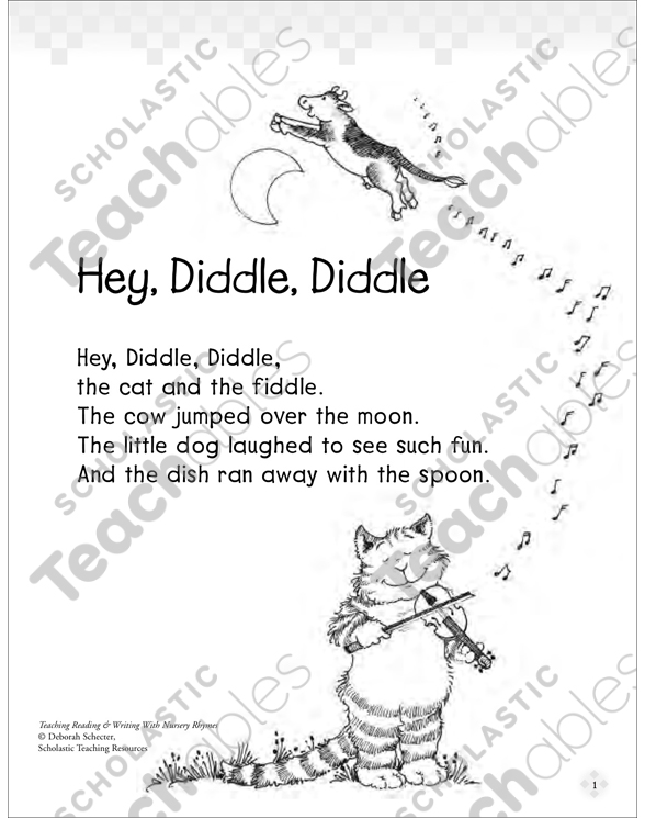 Hey Diddle Diddle Coloring Page - 9780439155854 009 Si01 588x745