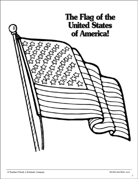Download The Flag of the United States of America: Coloring Page | Printable Coloring Pages