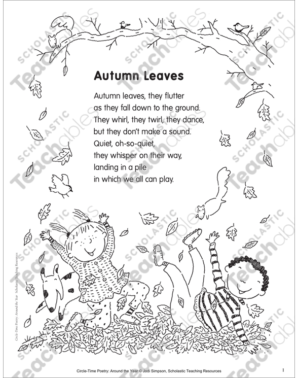 Poems About Autumn For Preschoolers | Sitedoct.org