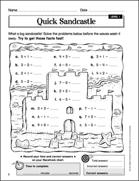 XO23UBU 　MINUS Boro Crust minus（−） Single-Digit Subtraction Worksheets, Math Review, Riddles