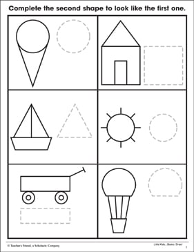 Drawing with Geometry Tools - a Prewriting, Fine Motor, Art