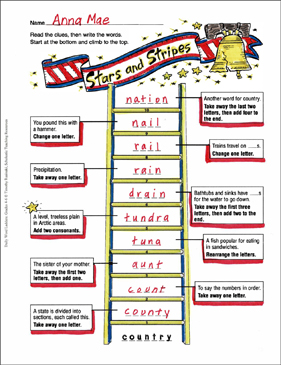 Stars and Stripes Word Ladder
