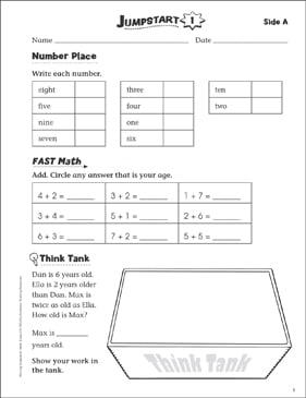 Independent Practice: Grade 2 Math Jumpstart 2 | Printable ...