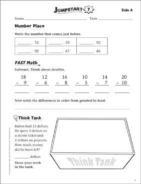 Independent Practice: Grade 2 Math Jumpstart 2 | Printable ...