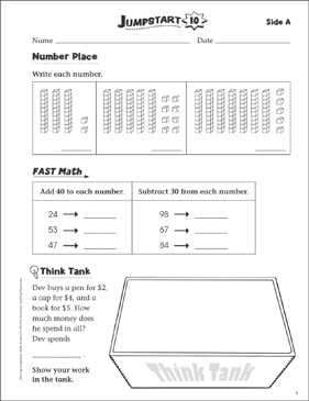 Independent Practice: Grade 2 Math Jumpstart 2 | Printable ...