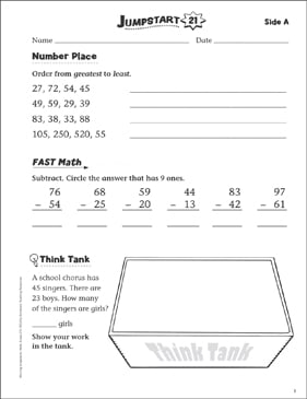 Independent Practice: Grade 2 Math Jumpstart 21 | Printable ...